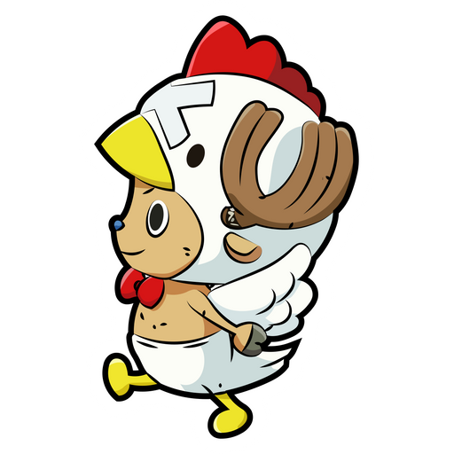 One Piece Tony Tony Chopper Chicken Sticker