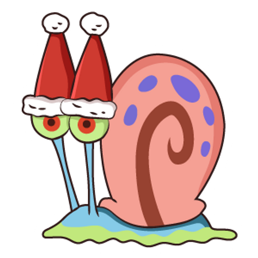 SpongeBob Christmas Gary Sticker