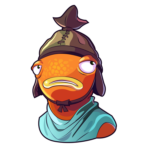 Fortnite Sad Fishstick Skin Sticker