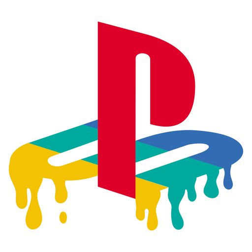 PlayStation Melts Logo Sticker