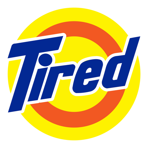 Tired Tide Logo Sticker