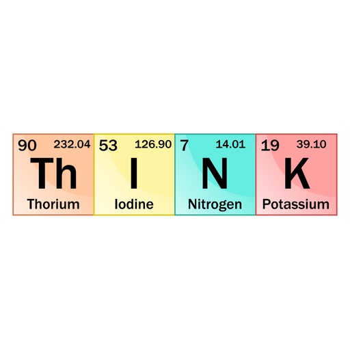 Periodic Table Think Sticker