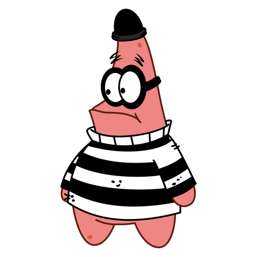 SpongeBob Patrick Criminal Sticker