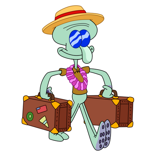 SpongeBob Squidward's Vacation Sticker