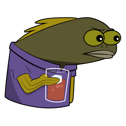 Spongebob Long Neck Fish Sticker