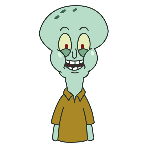 SpongeBob Normal Squidward Meme Sticker