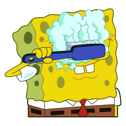 SpongeBob Washing Eyes Sticker