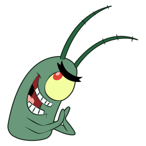 SpongeBob Cunning Plankton Sticker