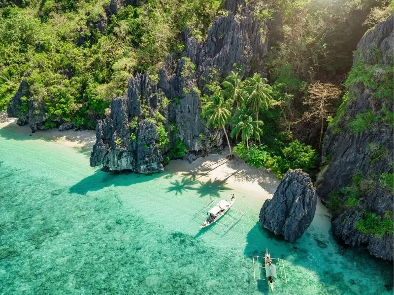 Scenic view of El Nido, Palawan