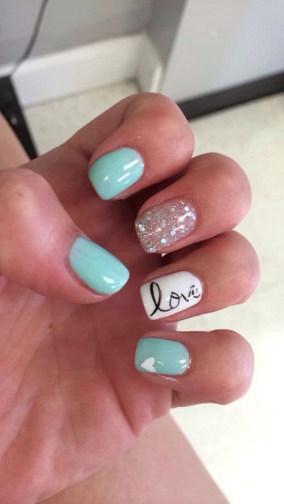 Shimmer Tiffany Nails