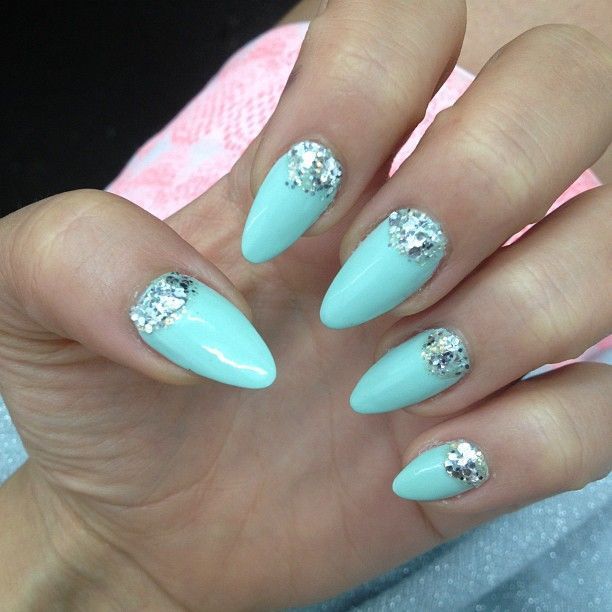 Tiffany Blue Nail Art for Princes