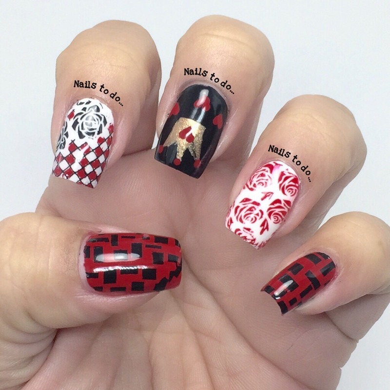 Queen Of Hearts Nail Art By Jenny Hernandez Nailpolis Museum Of Nail Art