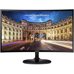 Samsung CF390 Series 24 inch FHD 1920x1080 Curved Desktop Monitor for Business, HDMI, VGA, VESA mountable, 1Year Warranty (C24F390FHN), Black