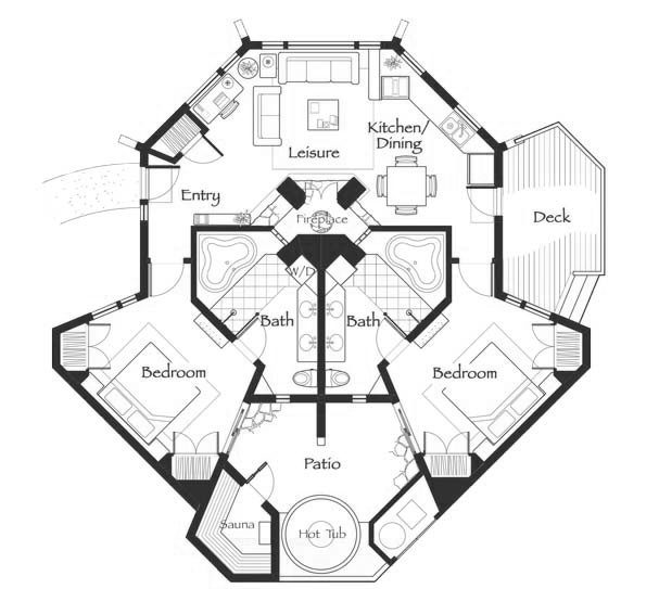 Nakoma Residence Club Two Bedroom Floor Plan