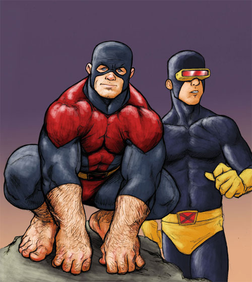 Beast and Cyclops - Colored