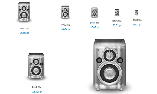 Metal Speaker Icon