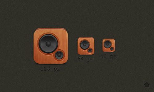 Wood Speaker Icon