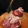 Raw beef shin cut from beef shank