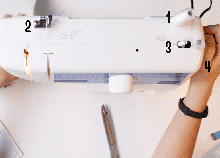 how to thread a sewing machine