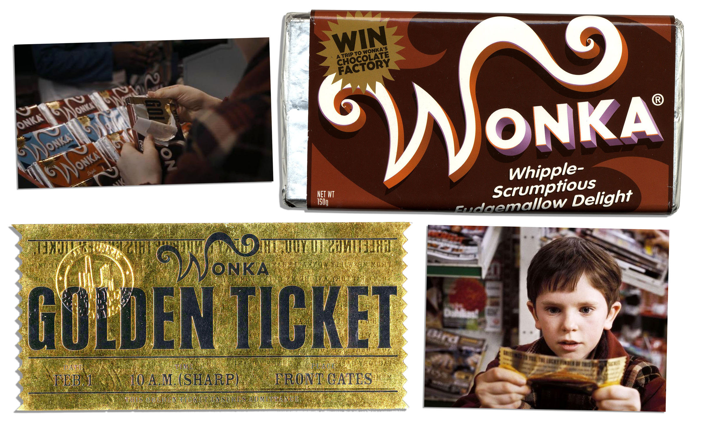 Willy Wonka Chocolate Factory Golden Ticket Images An - vrogue.co