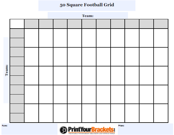 football squares template excel