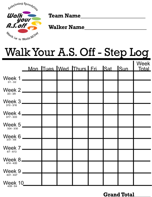 Printable Weight Loss Chart Pdf - Printable Blank World