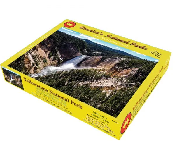 Yellowstone National Park Lower Falls of the Yellowstone River Premium Quality 1000 Piece Puzzle - Image 4