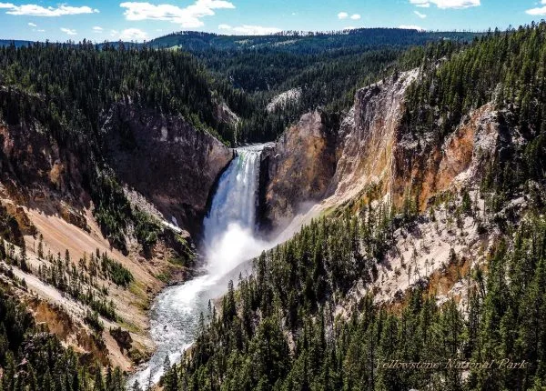 Yellowstone National Park Lower Falls of the Yellowstone River Premium Quality 1000 Piece Puzzle