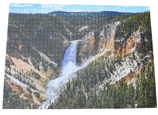 Yellowstone National Park Lower Falls of the Yellowstone River Premium Quality 1000 Piece Puzzle - Image 5