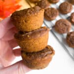 pumpkin banana mini muffins