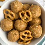 peanut butter pretzel energy bites