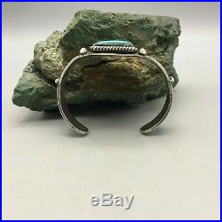 A Good Older, Handmade, Turquoise And Sterling Silver Bracelet Fred Harvey Era