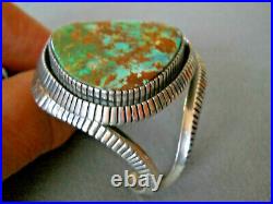 J. BILLIE Native American Royston Turquoise Sterling Silver Cuff Bracelet