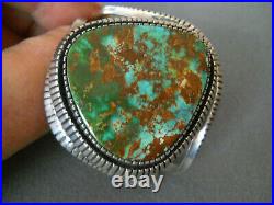 J. BILLIE Native American Royston Turquoise Sterling Silver Cuff Bracelet