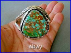 J. BILLIE Native American Royston Turquoise Sterling Silver Cuff Bracelet