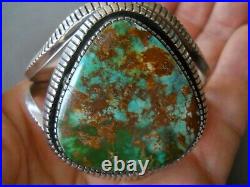 J. BILLIE Native American Royston Turquoise Sterling Silver Cuff Bracelet