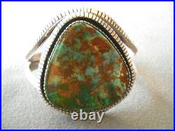 J. BILLIE Native American Royston Turquoise Sterling Silver Cuff Bracelet