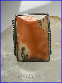 Petrified Wood ring Navajo size 5.50 sterling silver