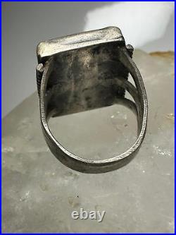 Petrified Wood ring Navajo size 5.50 sterling silver