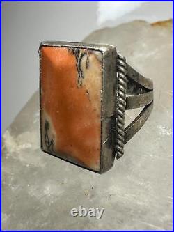 Petrified Wood ring Navajo size 5.50 sterling silver