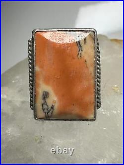 Petrified Wood ring Navajo size 5.50 sterling silver