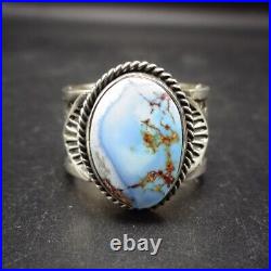 Sunshine Reeves NAVAJO Sterling Silver GOLDEN HILLS TURQUOISE Ring size 8.5