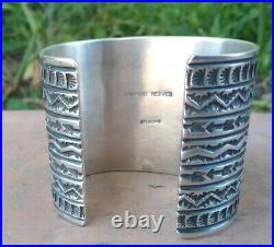 Sunshine Reeves Native American Sterling & Sleeping Beauty Turquoise Cuff signed