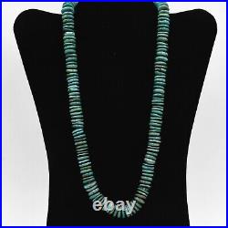 Traditional Navajo Handmade Quality Kingman Turquoise Sterling Silver Necklace