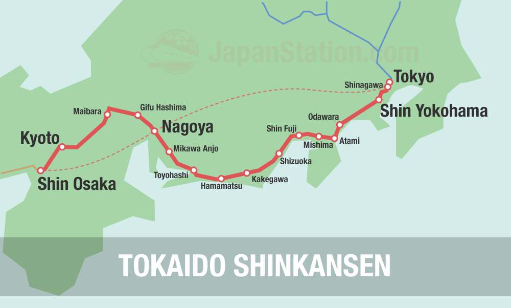 Tokaido Line Map