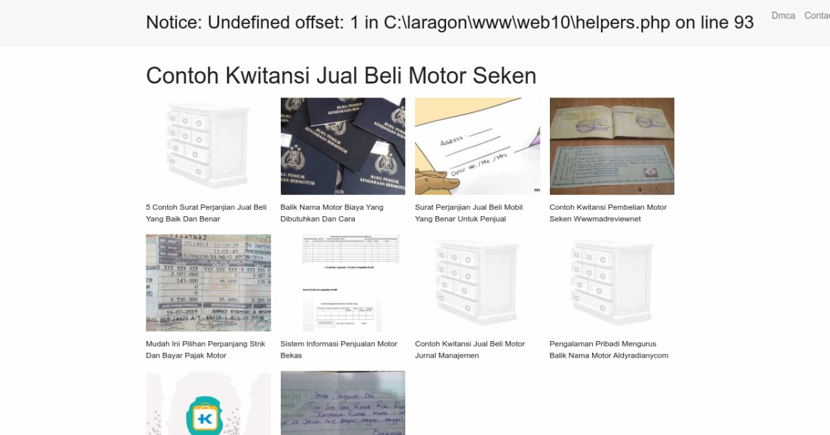 Contoh Kwitansi Jual Beli Motor Seken