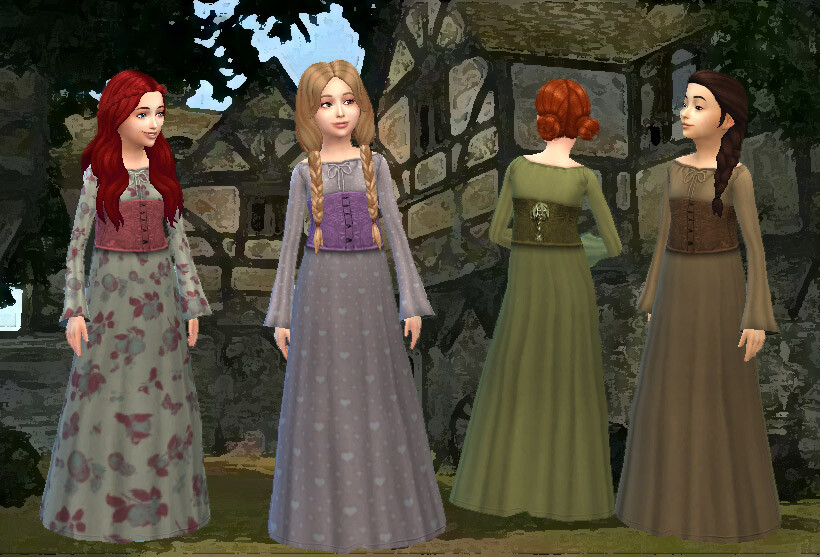 Medieval Dress For Girls