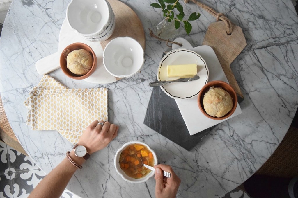 Recipe for bread in flower pots