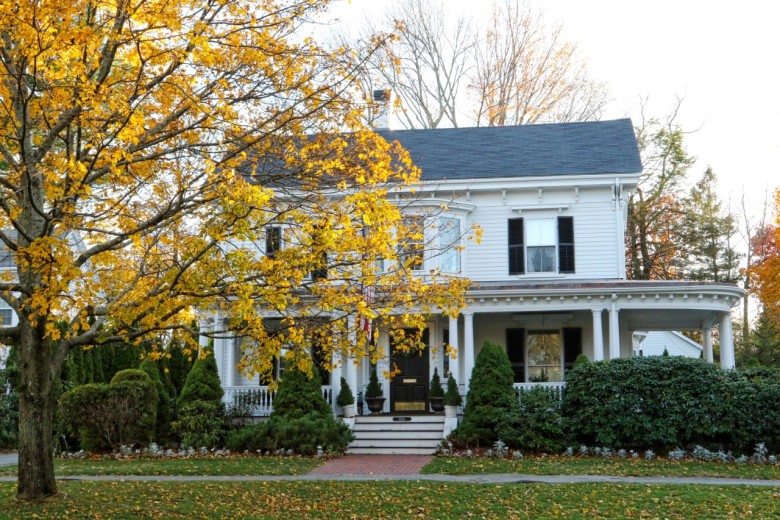 Lexington has many examples of historic New England architecture.