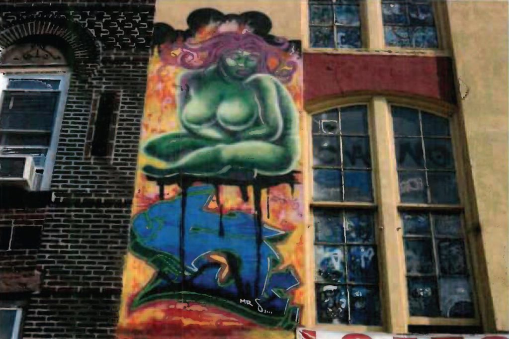 Lady Pink, Green Mother Earth at 5Pointz. Photo courtesy of the artist.